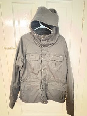 Bronxton hooded utility jacket military men’s size Medium plaid lining excellent
